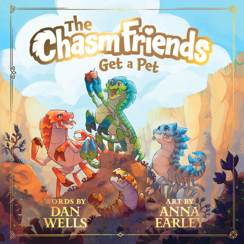 The book cover for "The ChasmFriends Get A Pet."