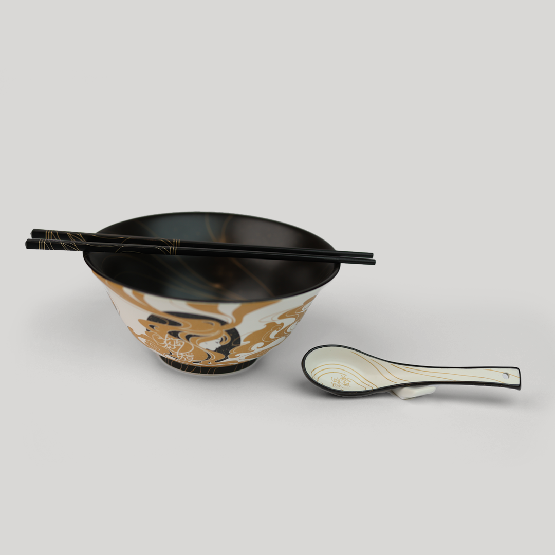 Yumi Ceramic Ramen Bowl Set – Dragonsteel Books Yumi Ceramic Ramen Bowl Set – Dragonsteel Books