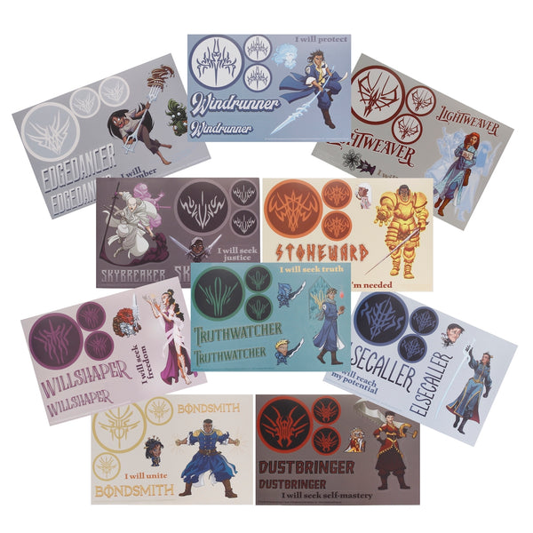 Knight Radiant Order Sticker Pack - 10-Pack