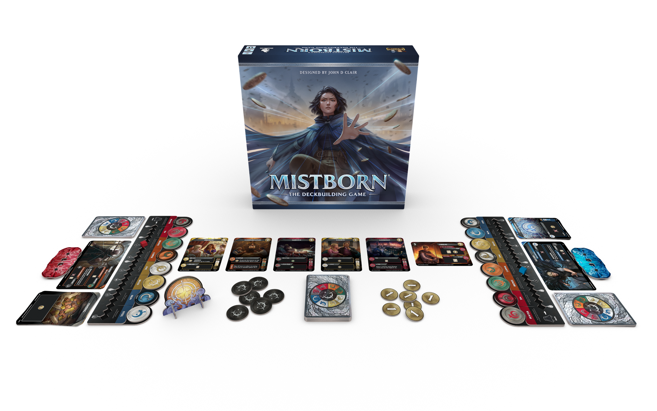 Mistborn Deckbuilding Game - Forge Alliances in Epic Metal-Burning Battles - Juego de Cartas cooperativo por el diseñador John - Juego estratégico inmersivo Mistborn Deckbuilding Game - Forge Alliances in Epic Metal-Burning Battles - Juego de Cartas cooperativo por el diseñador John - Juego estratégico inmersivo