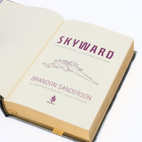 Skyward Leatherbound Book SIGNED AND NUMBERED